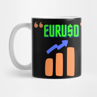 Forex Trading T-Shirt - Forex Lifestyle T-Shirt EURUSD Mug